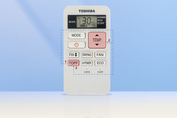 Cài đặt hẹn giờ tắt máy lạnh Toshiba